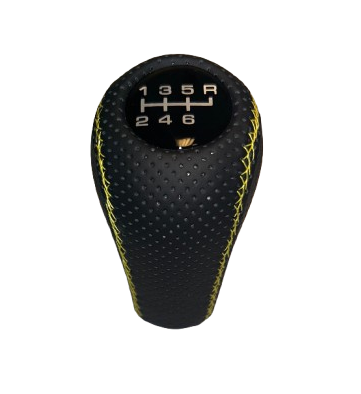 Mustang genuine leather gear shift knob 6 speed manual transmission shifter lever screw-on type Mustang genuine leather gear shift knob 6 speed manual transmission shifter lever screw-on type
