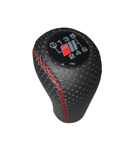 Audi screw-on type leather gear shift knob stick 6 speed manual transmission shifter lever Audi screw-on type leather gear shift knob stick 6 speed manual transmission shifter lever